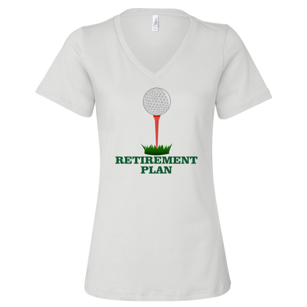 My Retirement Plan is Golfing Shirt Retired Gift Women - Picture 3 of 4